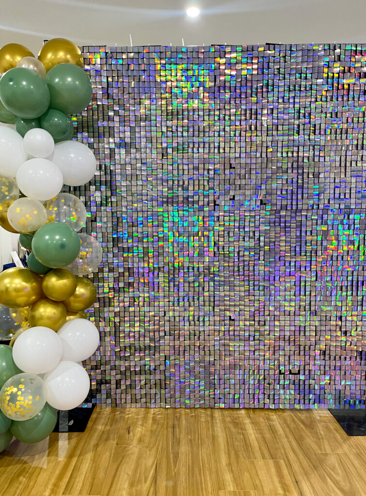 Backdrop and shimmer wall options